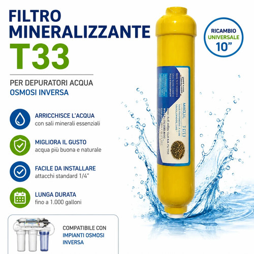 Filtro mineralizzante t33 - mineralizzante,