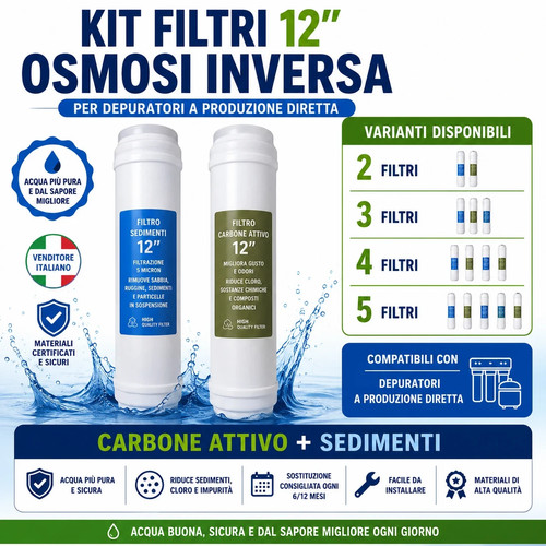 Filtri pollici depuratore - 12,