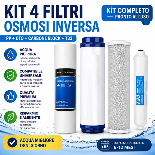 Kit filtri osmosi - filtri,