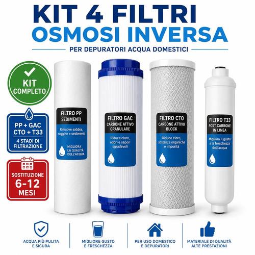 Kit filtri osmosi inversa - 4,