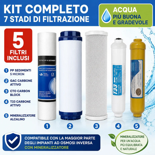Kit filtri depuratore - kit, 5