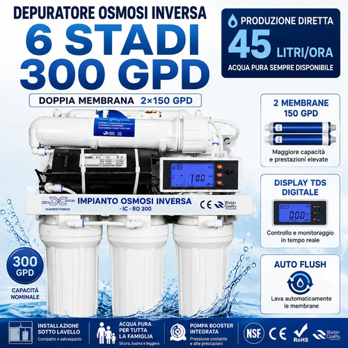 Depuratore acqua sotto lavello - sotto,