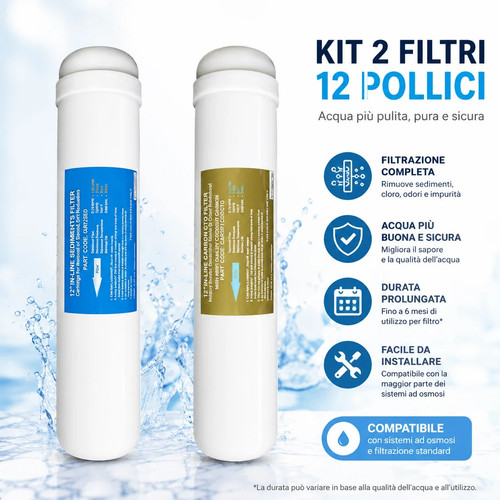 Kit filtri pollici - 12,