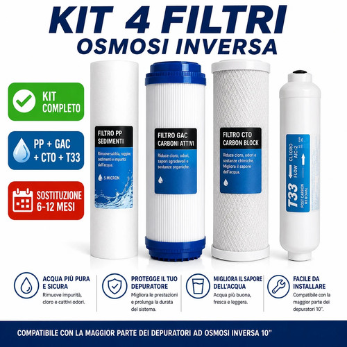 Kit filtri osmosi inversa - 4,